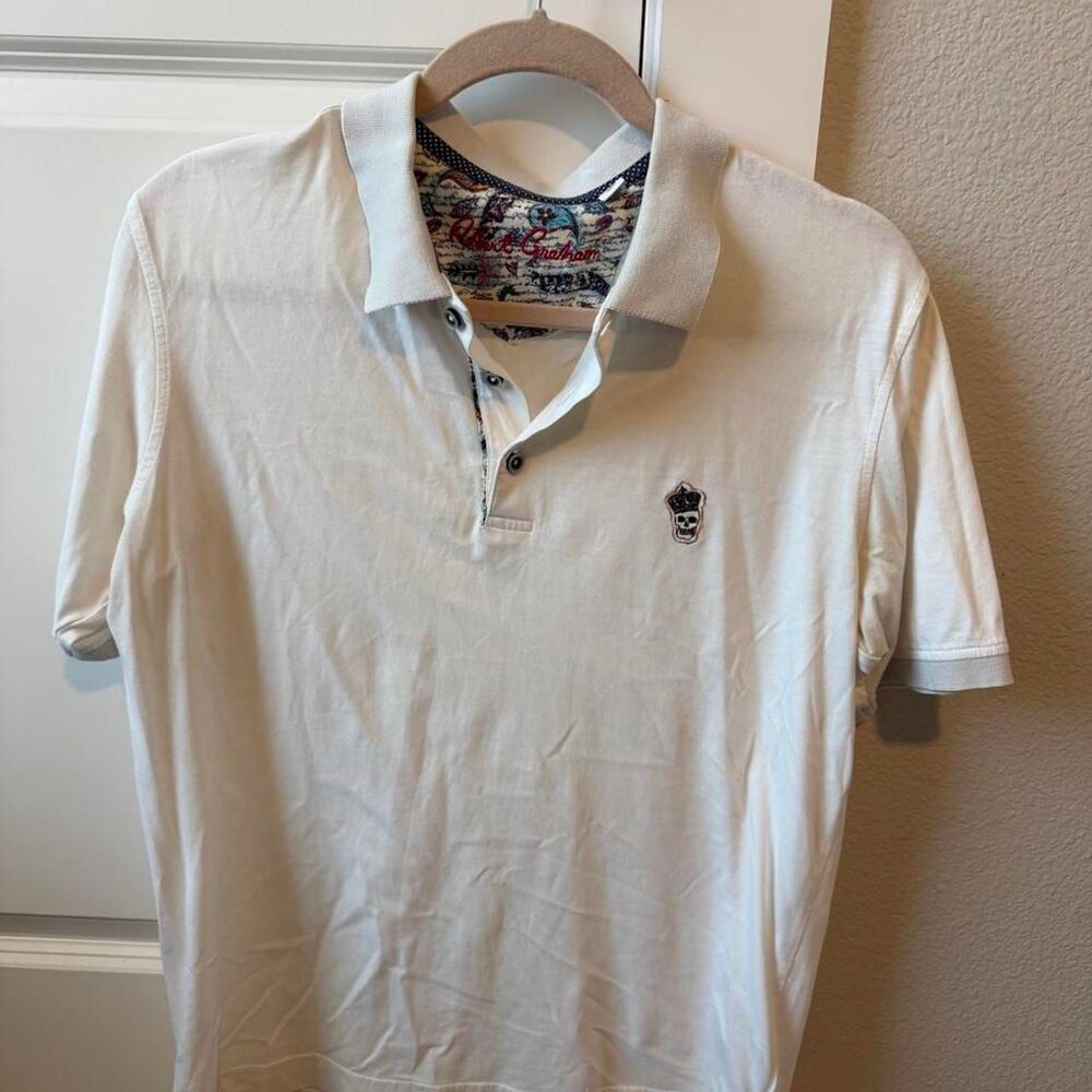 Robert Graham Men's White Polo